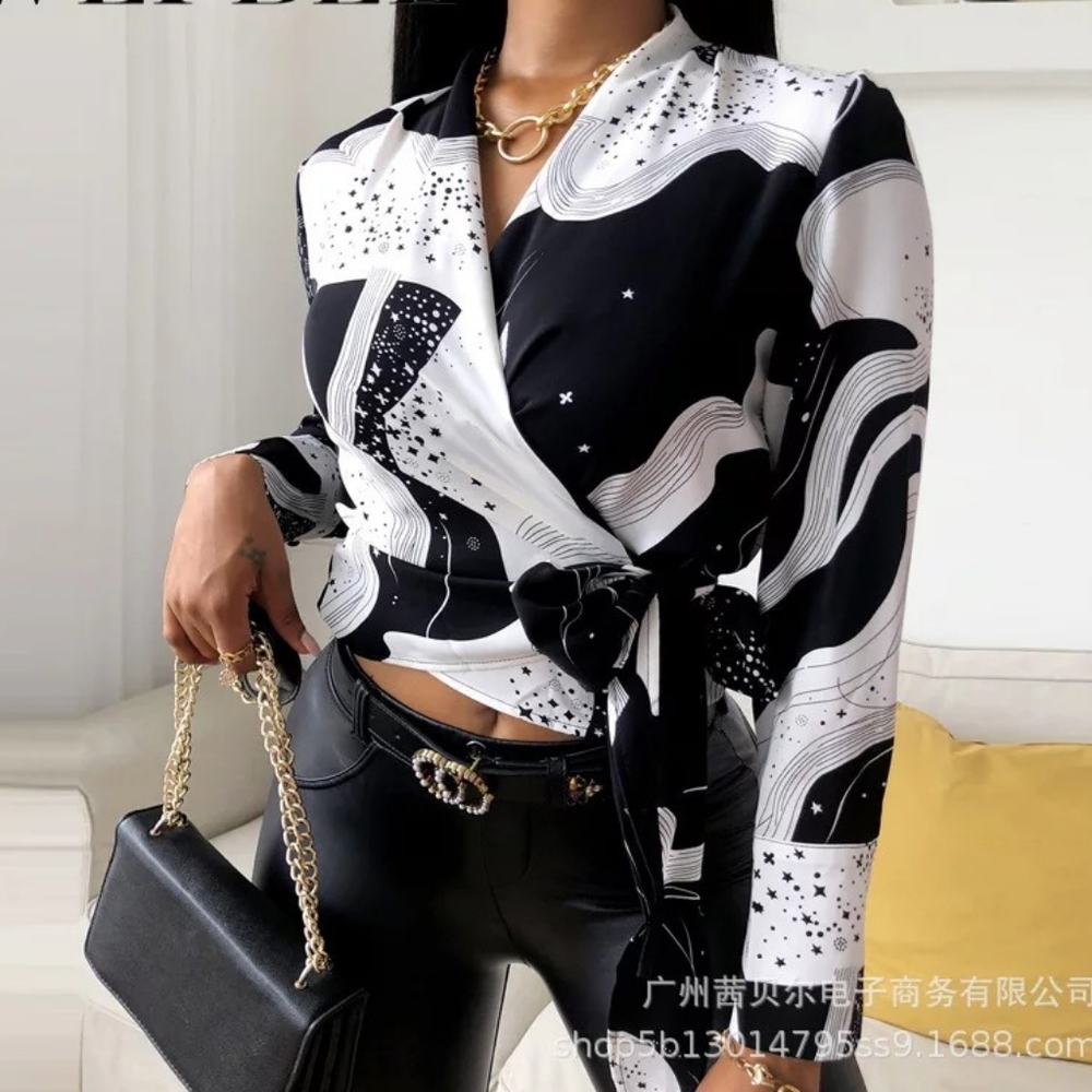 WEPBEL Wrap Around Top
